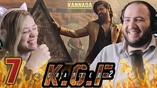 KGF Chapter 2 I can't avoid Rocky vs Adheera Scene | Sulthana Song | Part 7 Reaction | Kannada