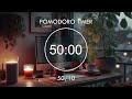 50/10 Pomodoro Timer ✨ Relaxing Lofi, Deep Focus Pomodoro Timer ✨ Focus Station