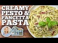 Easy Weeknight Meals: Creamy Pesto & Pancetta Pasta | Blackstone Griddles