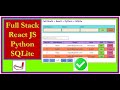 Building a Full Stack Web App with React JS, Python & SQLite : Complete Guide