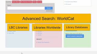 Advanced Search: WorldCat