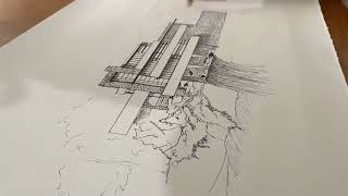 Drawing Timelapse - Semester Antara Gambar Arsitektur