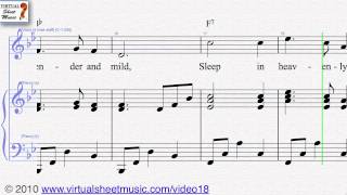 Silent Night voice and piano Sheet Music - Video Score