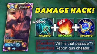 ONLY PRO GUSION KNEW THIS DAMAGE HACK BUILD IN 2025!! (100% SURE WIN) - Mobile Legends