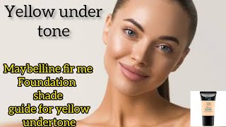 fit me foundation shade guide for yellow undertone