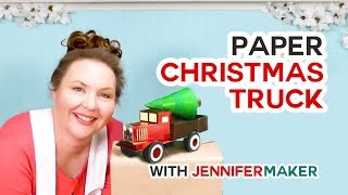 Make a Vintage Red Truck from Paper!