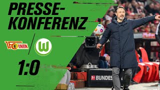 "Hätten das Spiel niemals verlieren dürfen!" | PK nach Union - Wolfsburg 1:0 | Bundesliga