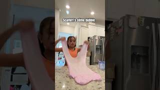 Can You Make MEGA SLIME BUBBLE Slime Without Breaking It? #slime #scarlett #shorts