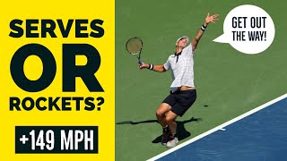 Top 10 FASTEST Tennis Serves Ever Recorded | Isner, Roddick, Karlovic, Groth & More