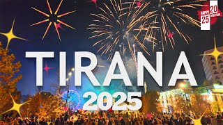 TIRANA FIREWORKS 2025, Happy New Year! 🎆 [4K HDR]