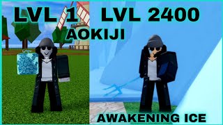 Becoming Aokiji Reworked Ice V1 V2 ( Kuzan ) I Reached Max In Blox Fruits