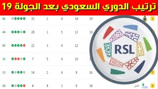 جدول ترتيب الدوري السعودي بعد الجولة 19 ⚽️دوري روشن السعودي 2023-2022