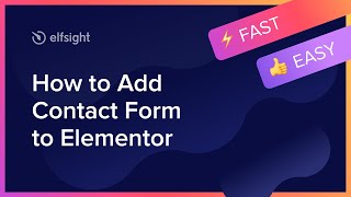 How to Create Contact Form Widget on Elementor