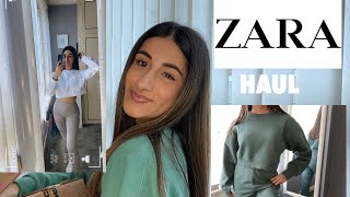 HUGE NEW IN ZARA HAUL *seamless collection, loungewear \u0026 lockdown essentials* | ALICIA ASHLEY