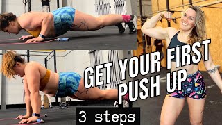 HOW TO get your first PUSH UP for crossfit beginners