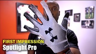 UA Spotlight Pro Football Glove: 1st Impression