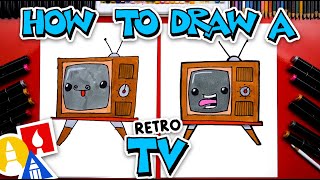 How To Draw A Retro TV Cartoon