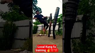 Local Kung fu training 🤞 #backflip #taekwondotraining #karate #kungfu #shorts #ytshorts