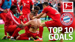 Top 10 Goals FC Bayern München 2018/19 - Lewandowski, James, Robben & More