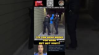 Black Man Arrested on Felony Charge for Wearing Safety Mask #ice #police #norfolk #fyp #america