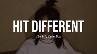 SZA - Hit Different (Clean Lyrics) (Ft. Ty Dolla $ign)