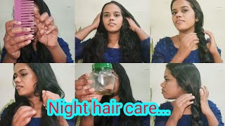 രാത്രിയിലെ മുടി സംരക്ഷണം | night hair care routine malayalam / night hair care for hair growth #hair