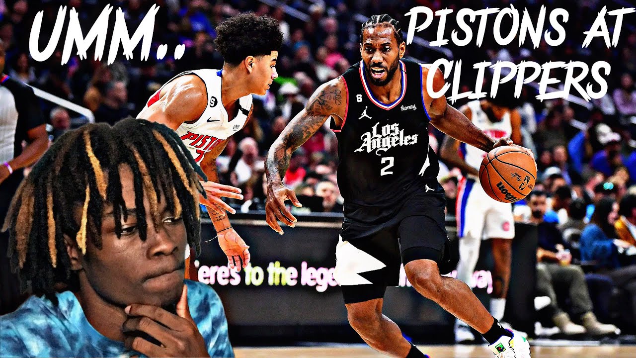 KAWHI IS BACK.... SORTA!? | PISTONS AT CLIPPERS | NBA FULL GAME ...