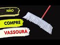 Faça uma incrível vassoura de pano (mop) em casa usando camisetas velha, por 3 reais.