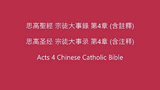 宗徒大事錄第4章 (含註釋) • 天主教思高聖經新約 • Acts 4 • New Testament • Chinese Catholic Bible with Scripture Notes