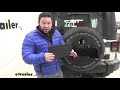 etrailer diy install morryde jerry can mount for spare tire on your 2009 jeep wrangler unlimited