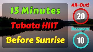 15 Minute Tabata HIIT Workout for Treadmill, Elliptical, Rowing Machine etc. - POV Virtual Scenery