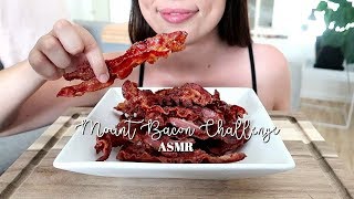 ASMR: Mount Bacon CHALLENGE *40 pieces of bacon* | Crispy Eating Sounds | No Talking ♡