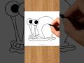 how to draw gary the snail #spongebob #howtodraw #art