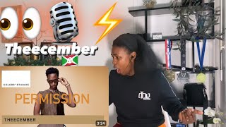 Theecember - Permission | A COLORS SHOW Reaction Video | Chris Hoza