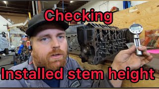 How to check installed stem height #shorts