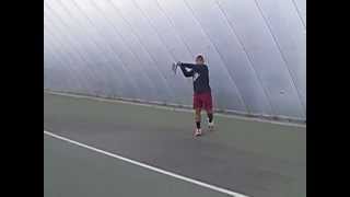 Tennis Evolution Clips - Ken Oishi Warm Up - focus on staying smooth, balanced and relaxed.