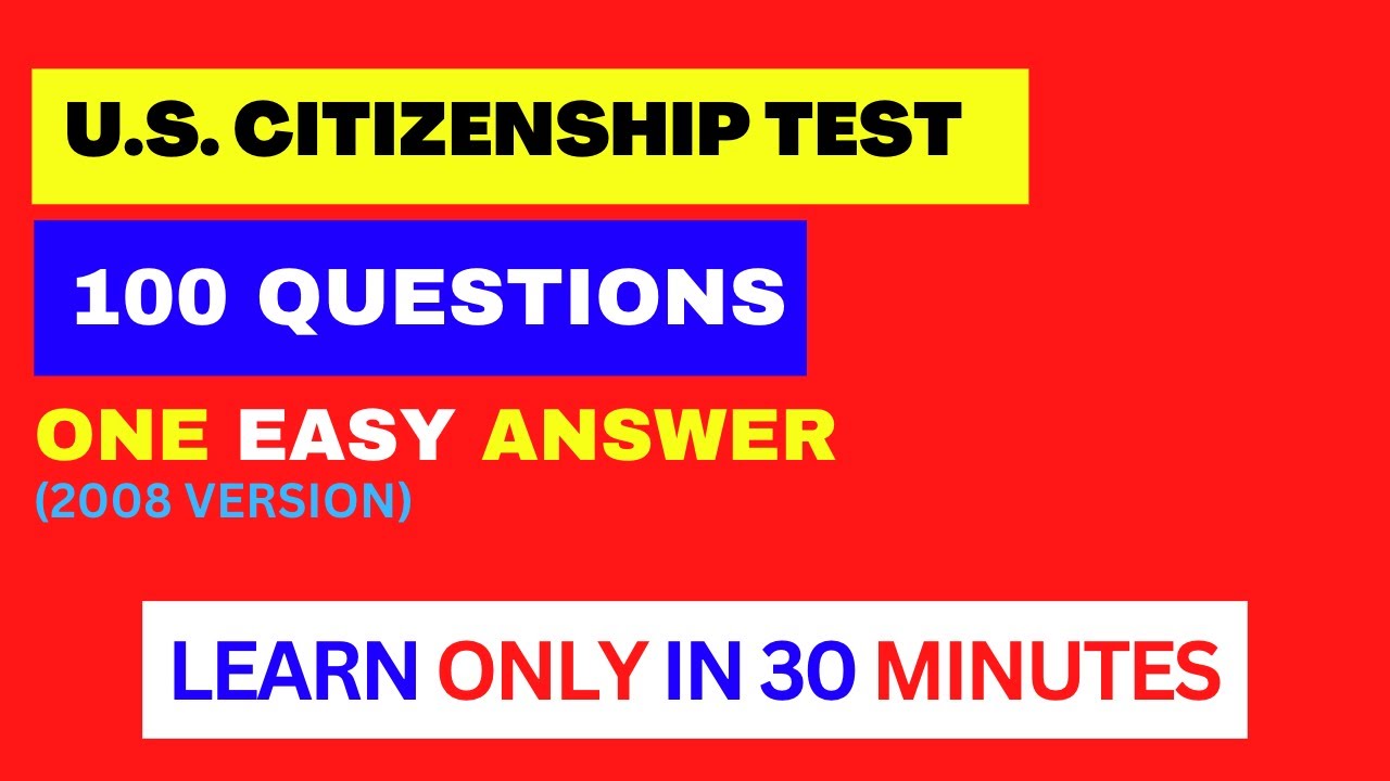 2023 USCIS Official 100 Civics Test Questions & Answers | US ...