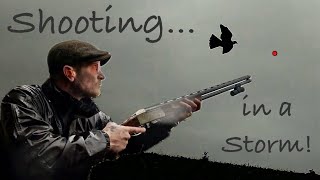 Pigeon Shooting in Storm Bert! WIND and RAIN! ShotKam.