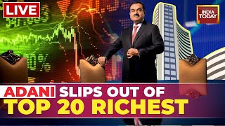 Adani Latest News LIVE: Adani Slips Out of Top 20 Richest | Adani Market News | Adani News LIVE