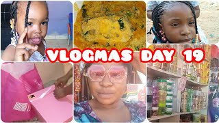 vlogmas day19:A DAY IN MY LIFE #vlogmas#hairstyle  #adayinmylife #familyvlog