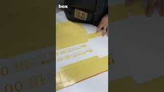 H7 Handheld inkjet printer print on Foam with yellow ink