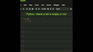 #Python for check a list empty or not