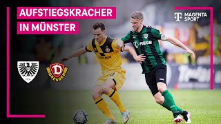 SC Preußen Münster - SG Dynamo Dresden, Highlights mit Live-Kommentar | 3. Liga | MAGENTA SPORT