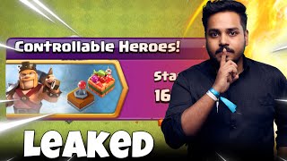 New Event CONTROLLABLE HEROES! Full Details Shared By Supercell! In Clash of Clans