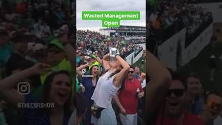 It got wild at the Waste Management Open #golf #drunk #party