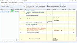 CCH Interactive Checklist: Filtering and Review