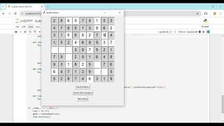 Sudoku game With GUI | Python Project | Source Code