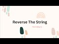 Reverse the String (JAVA)