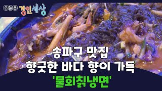 [경인세상  22회④] 송파구 맛집, 향긋한 바다 향이 가득 '물회칡냉면'