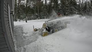 Little John Deere Cleans Up Biggest Snowstorm Of 2023